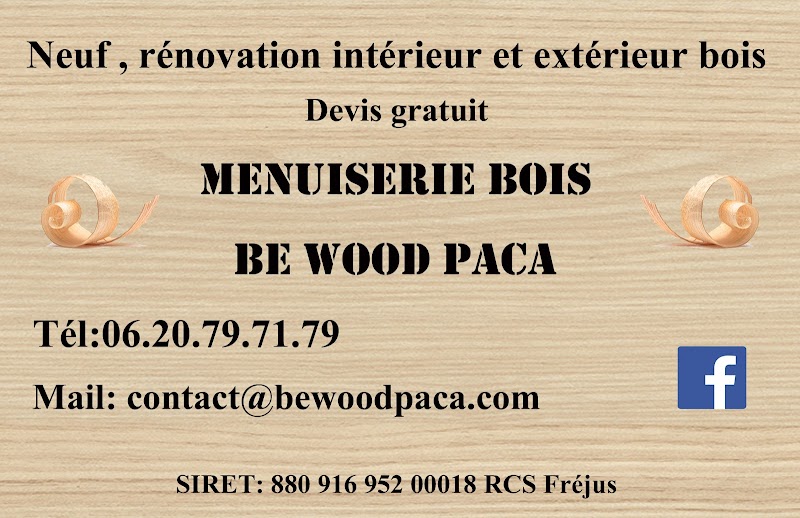 Logo Menuiserie Be Wood Paca